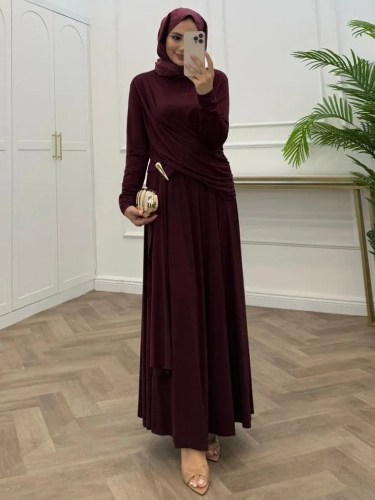 AYDA ETEKLİ TAKIM BORDO